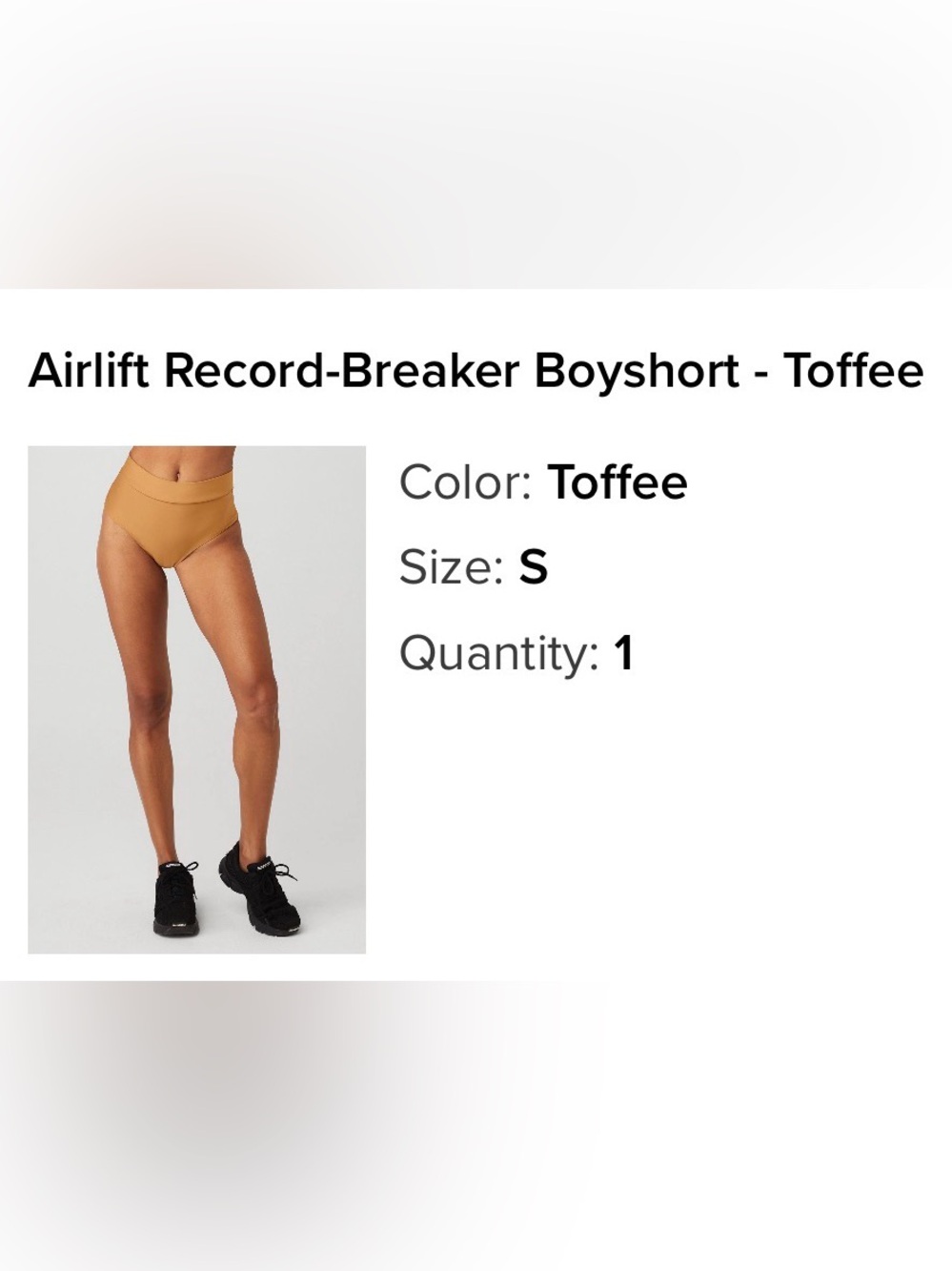 ALO Yoga High-Waist “Bikini Bottoms” - airlift record breaker boyshort - Picture 2 of 5